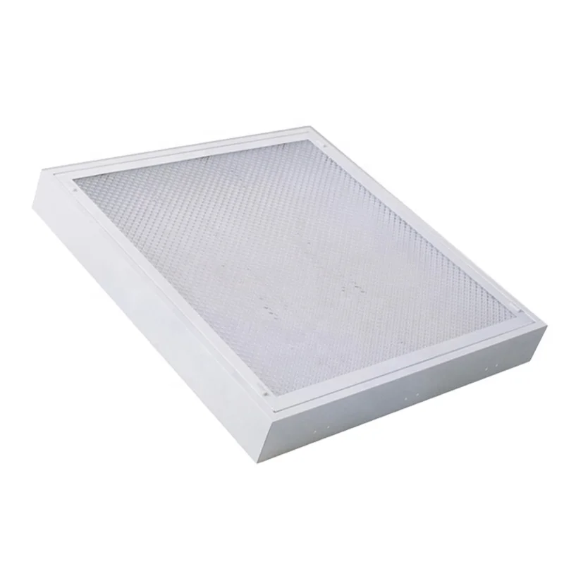 600X600mm led troffer panel light 2ft 9w 24w ceiling surface mounted 110V T5 T8 grille panel light fixture with clear diffuser