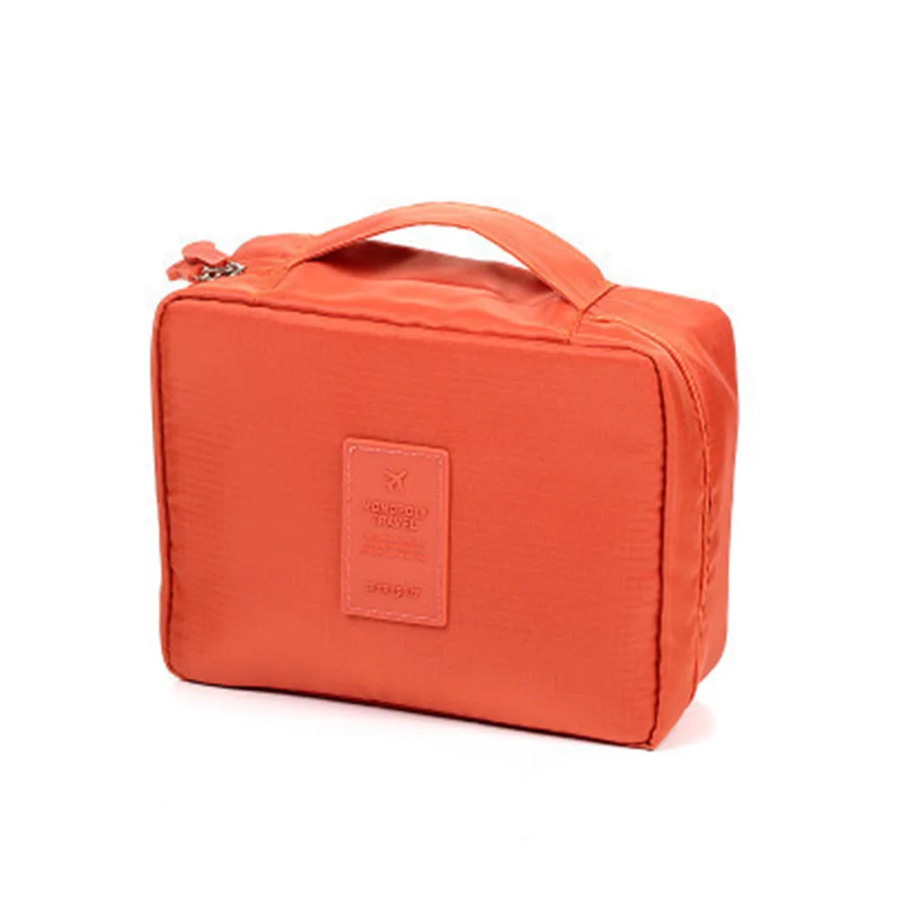 Large Capacity Portable Makeup Bag Portable Two-Way Zipper Travel Cosmetic Case with Ins Style Makeup Storage Bag
