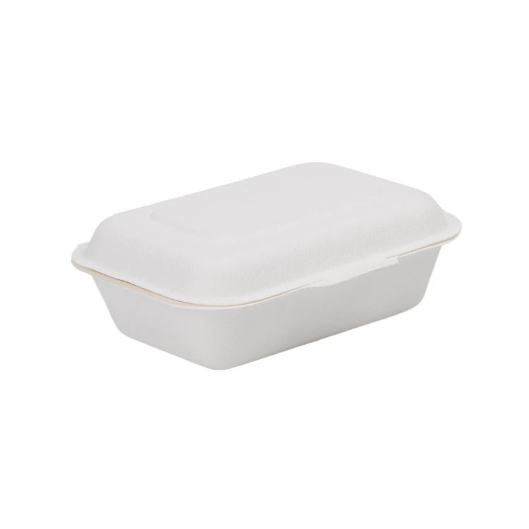 wholesale biodegradable bagasse pulp food containers to go boxes restaurant disposable lunch box takeaway food packaging box