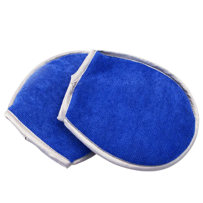 Home Car Kitchen Terry Cloth Cleaning Gloves Microfiber Detailing Microfibre Wash Mitt