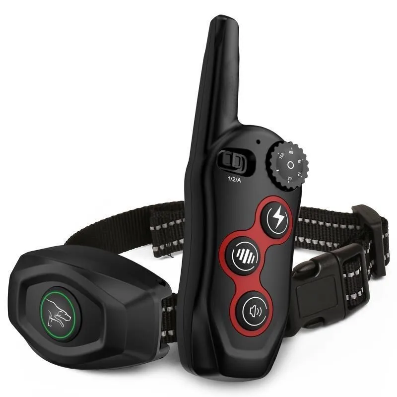 Remote Control Electronic Dog Training Collar with Anti Bark & Shock Features WiFi Connectivity for Canine Training