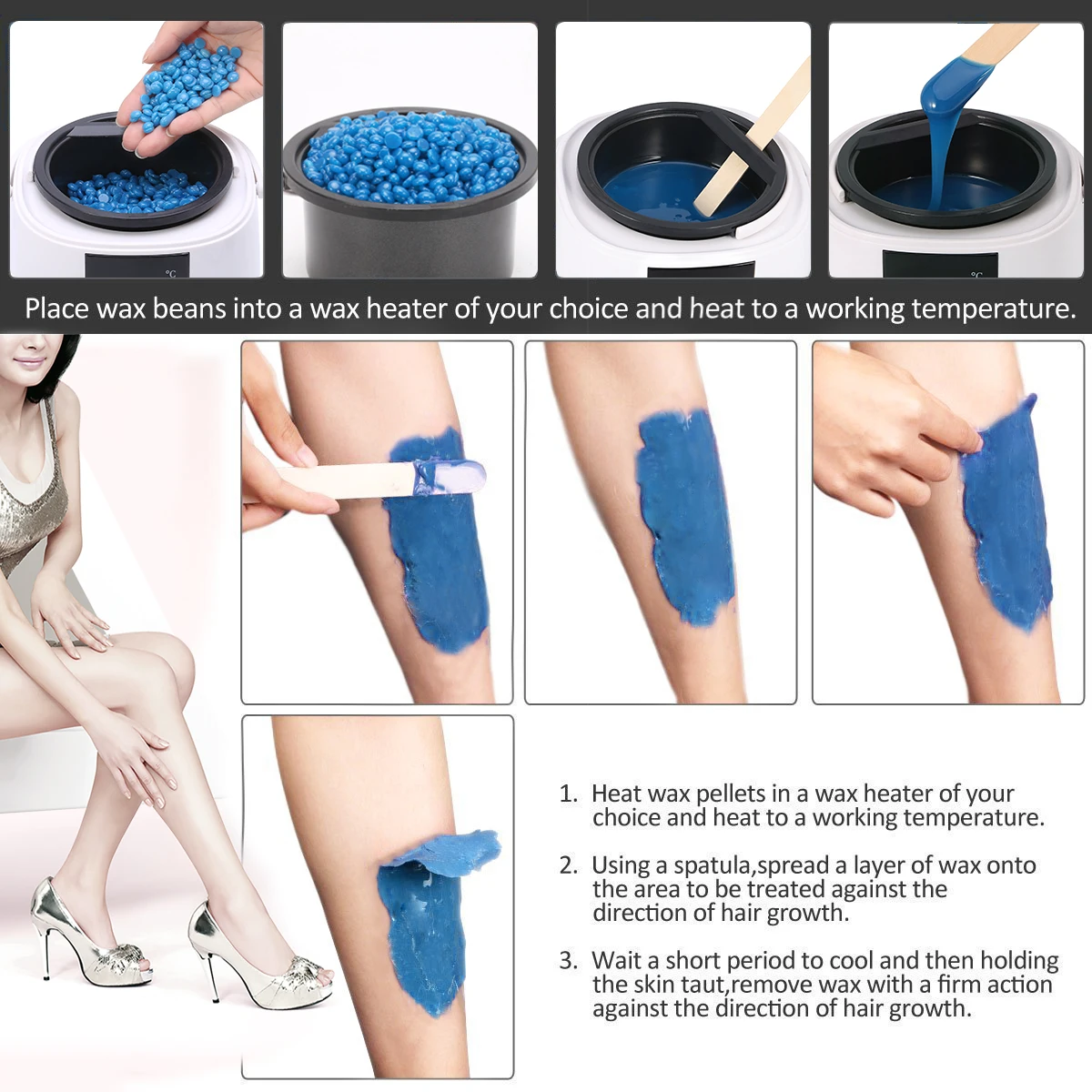 
Private label Hair Removal Smart Digital LCD Waxing Machine Wax Warmers Wholesale Set Wax Heater 