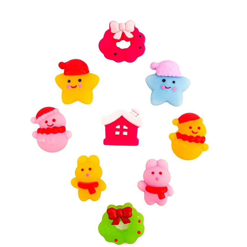 Christmas Stress Relief Mini Cute Kawaii TPR Soft Mochi Squishy Animals Squishy Fidget Toys For Kids