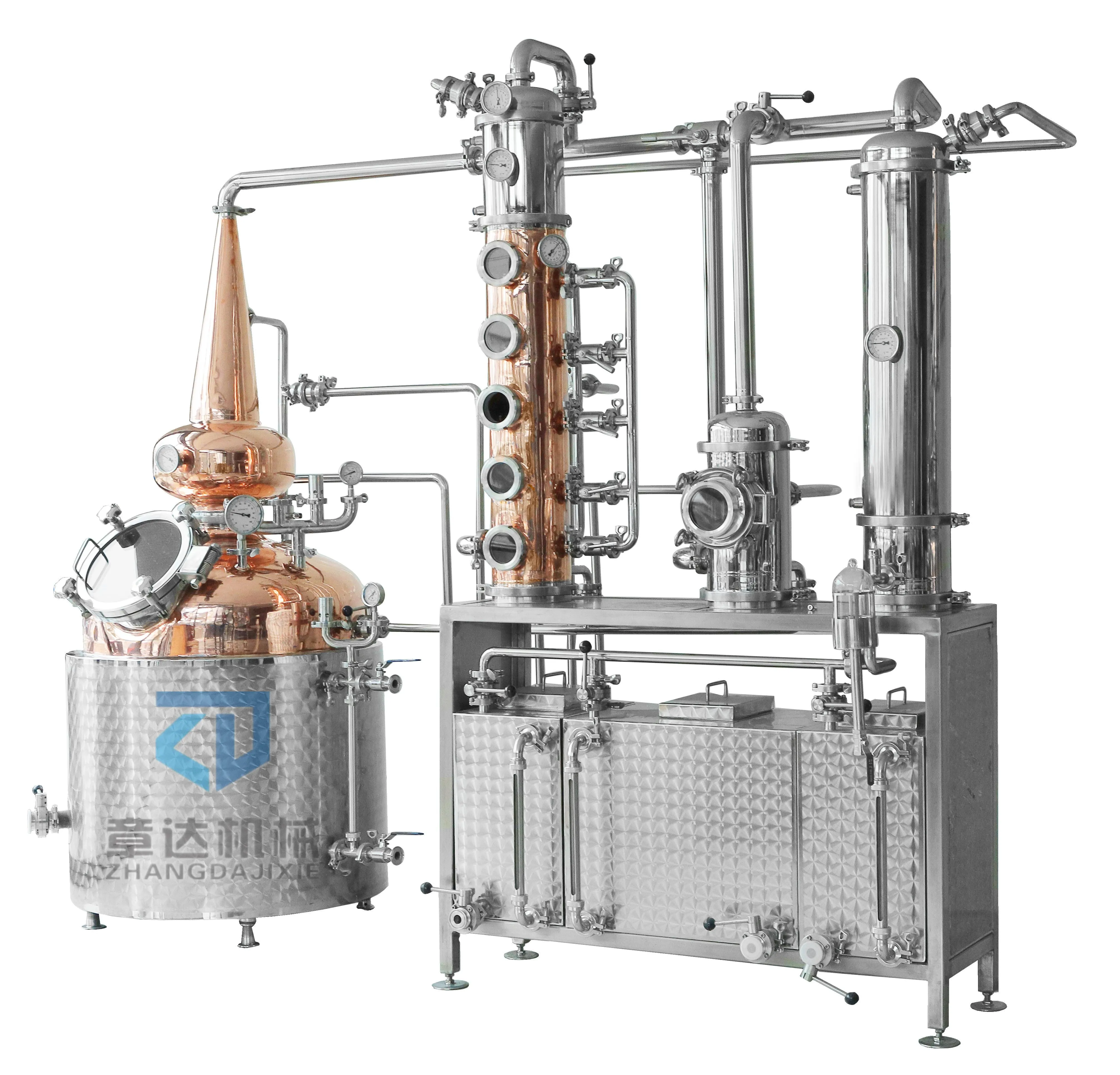 Дистиллятор для виски из красной меди alembic moonshine оборудование дистилляции Джина/спирта/этанола 200 л 500