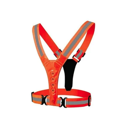Outdoor Cycling High Elasticity Night Running Reflective Clothing Sports LED Light Reflective Vest