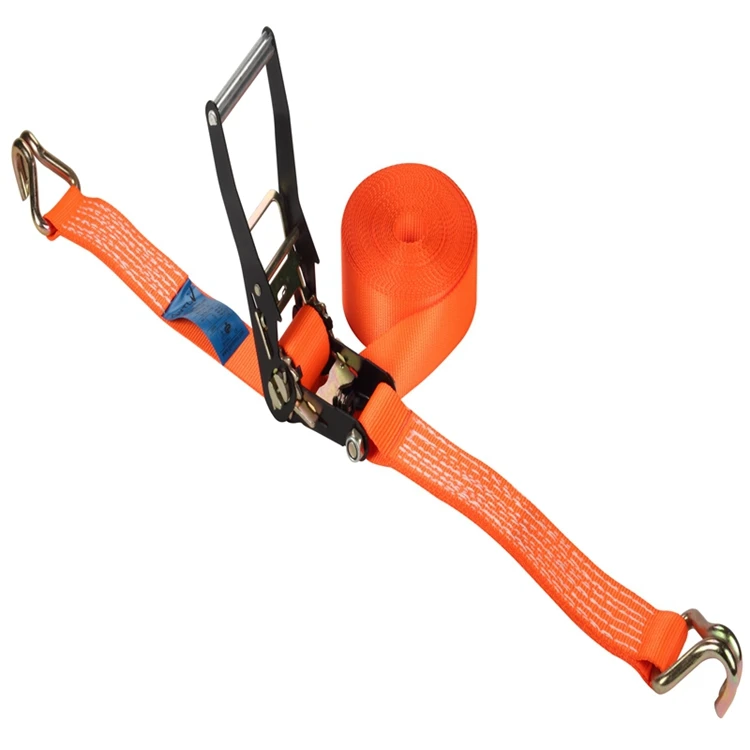 USA Market Wholesale 2' 50 MM 5 Ton 5000 KG ratchet lashing strap with hook