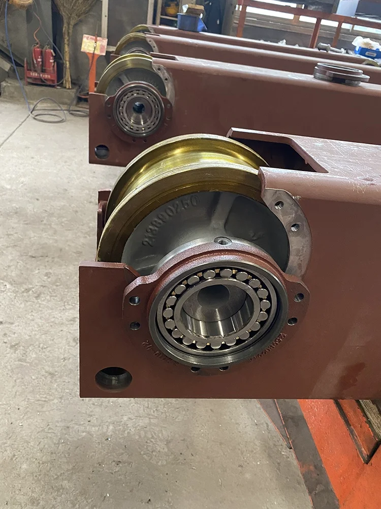 QD/LH Model 5- 100 ton Double  Girder Overhead Crane  End Beam For Factory Sale