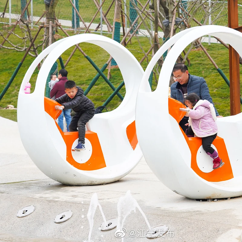 2022 Summer Selected Interactive Amusement Park Decoration Pedal Fountain Bike Ride Kids Entertainment For Sale