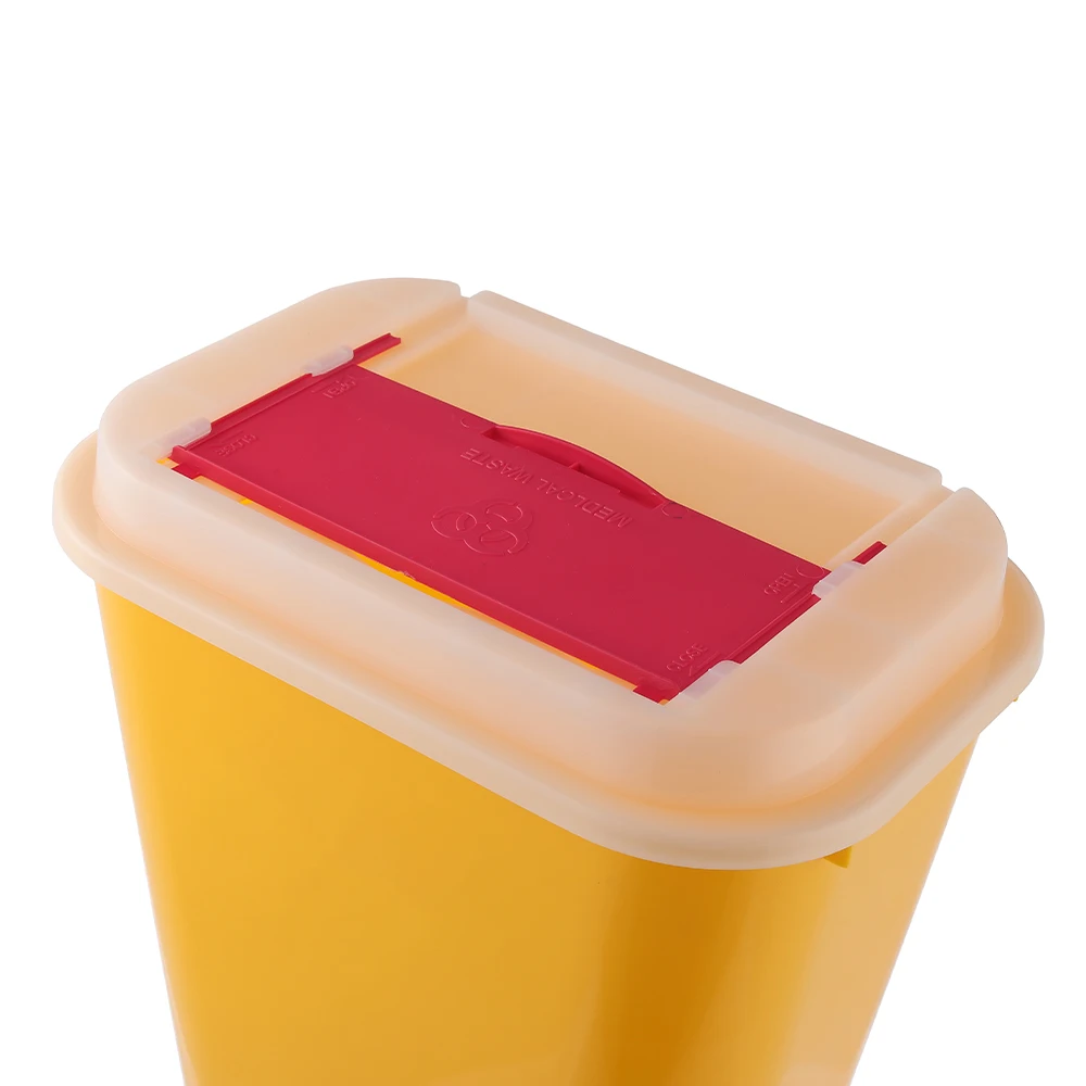 Yellow sharps disposal container 5l sharp box medical waste container