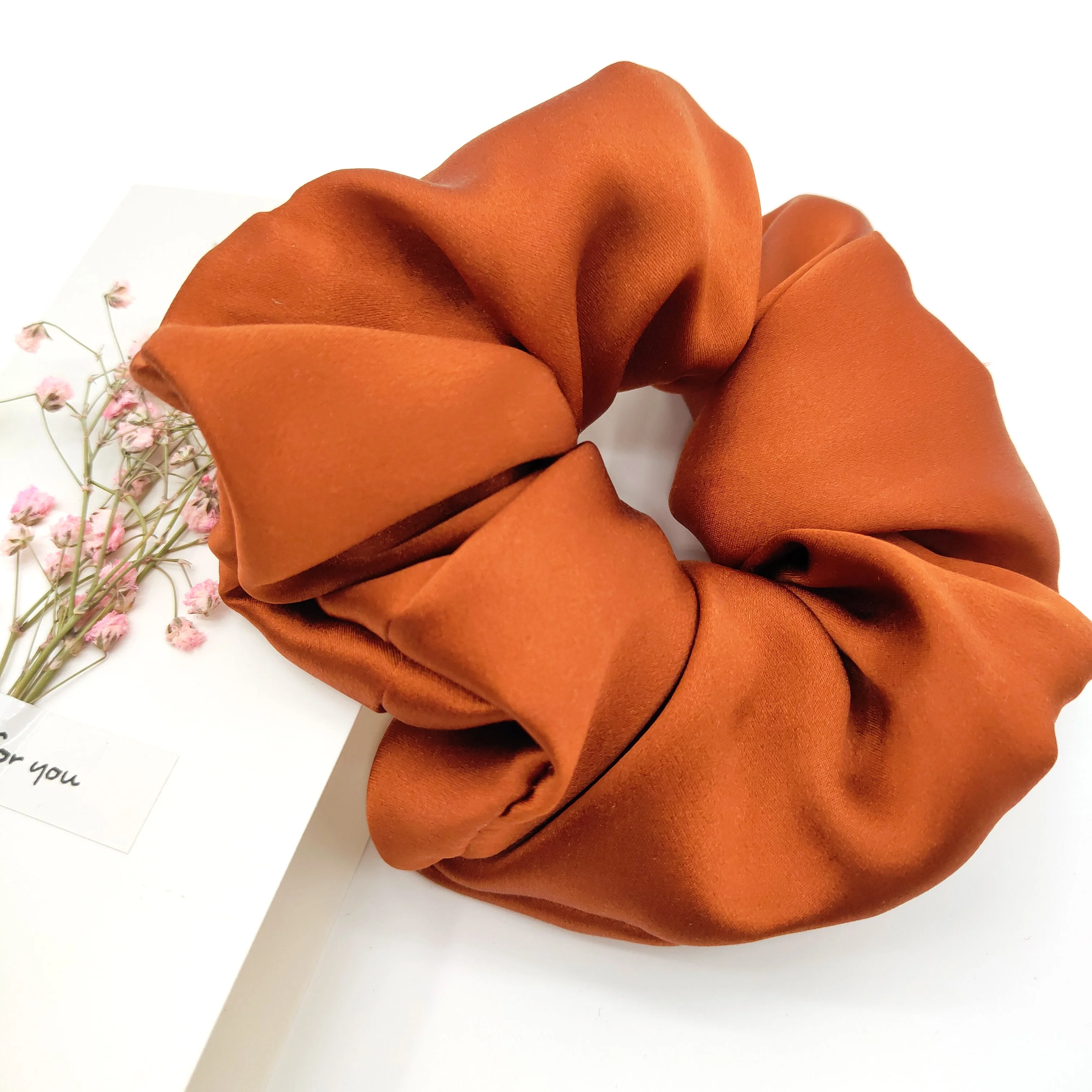 Oversized Silk Scrunchie Mulberry Multi Colors Silk Scrunchies Luxury Silk Hair Ties Scrunchies