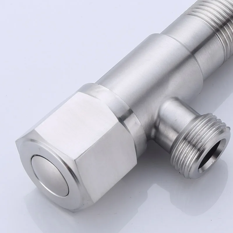 Wholesale price sanitary fitting 304 stainless steel angle valve family angle stop cock valve
