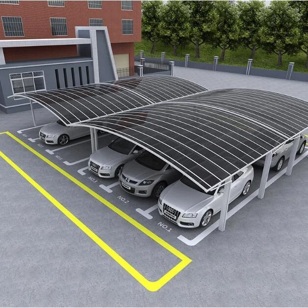 Garage Car Park Car Port Shade Canopy Metal Customized Steel PVC Frame Sail Color Parking Powder Material Origin TWIN Type Size