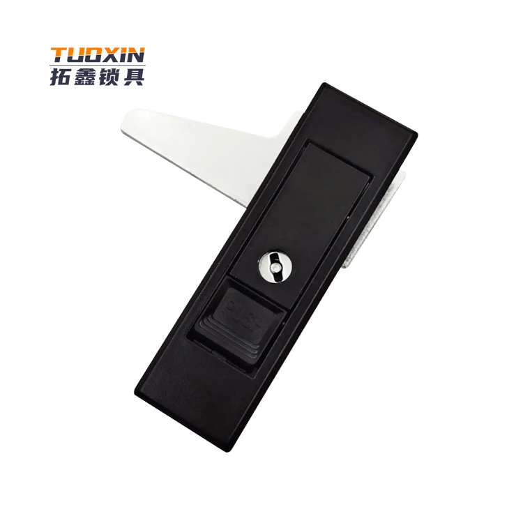 Tuoxin MS603 черный цвет, цинковый сплав, блокировка панели, электронный шкаф, черная крышка, кнопка с блокировкой панели ключей