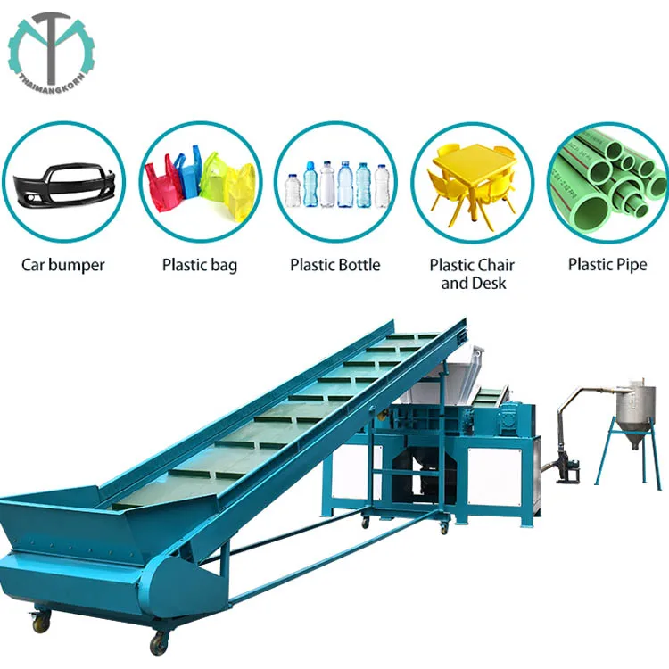Environmental Protection Double Shaft Shredder Wood Shredder Machine Wood Sheet Shredder