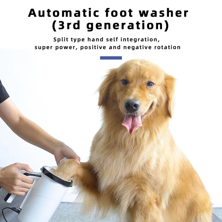 2021 Automatic Dog Paw Cleaner Grooming Brush Soft Silicone Dog Foot Washer for Dog and cat Muddy Paws Black