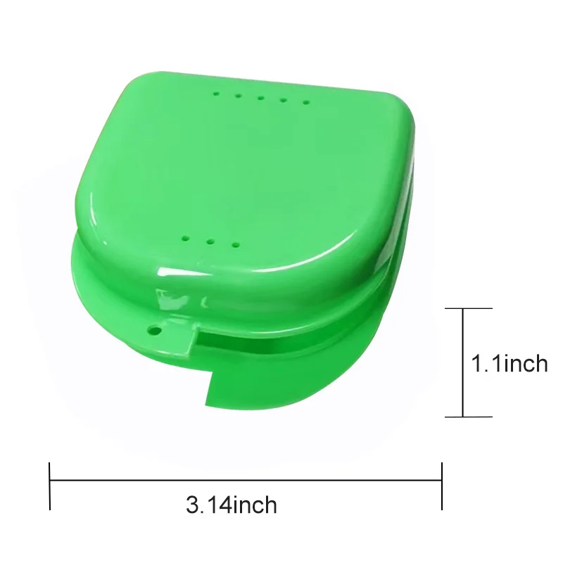 High Quality Dental Supplies White Blue Red Dental Retainer Case Plastic Orthodontic Dental Retainer