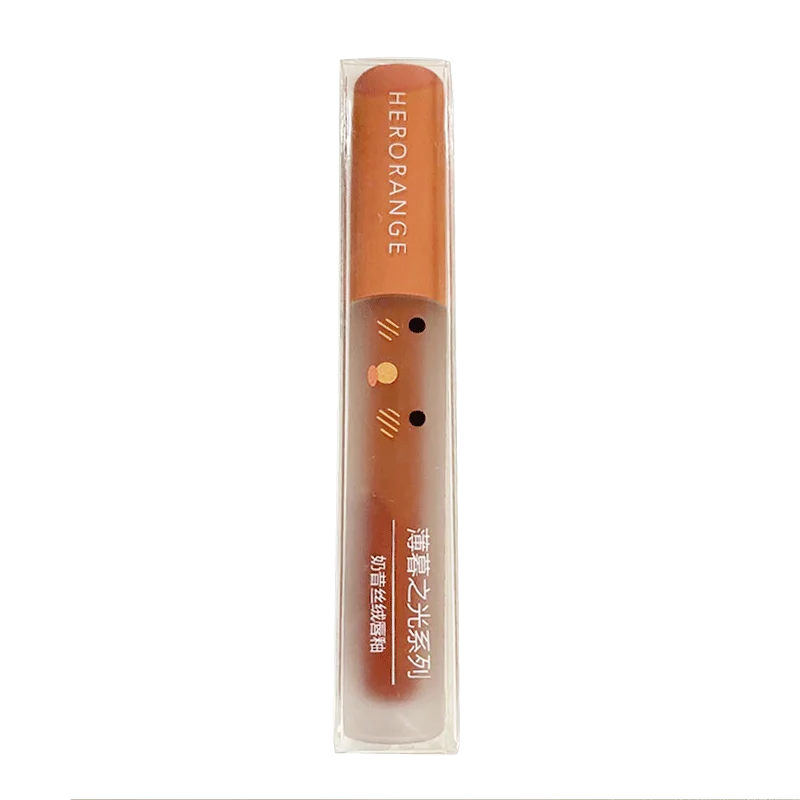 HERORANGE пушистая глазурь для губ натуральная косметическая серия шелковистая и туманная глазурованная жидкая помада