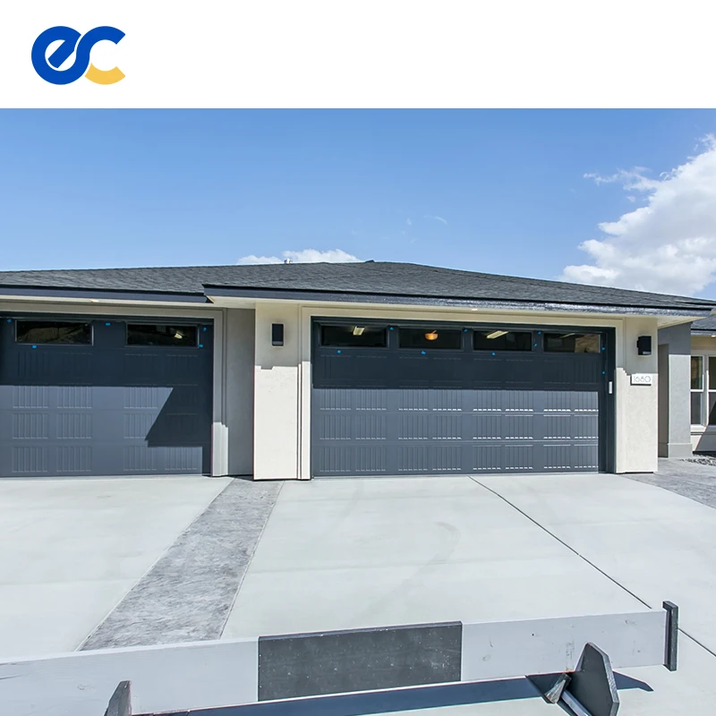 Electric roller shutter door aluminum tempered glass garage door