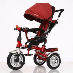 Baby care wholesale 4 IN 1 Baby stroller Cheap baby stroller tricycle kids push tricycle