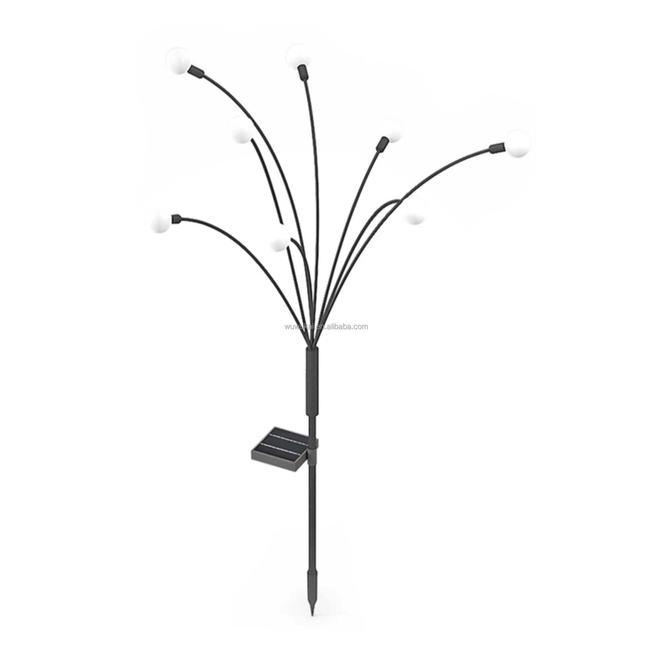 Zhongshan supplies IP65 outdoor lawn path decoration atmosphere, terrace, firefly spike solar garden lamp