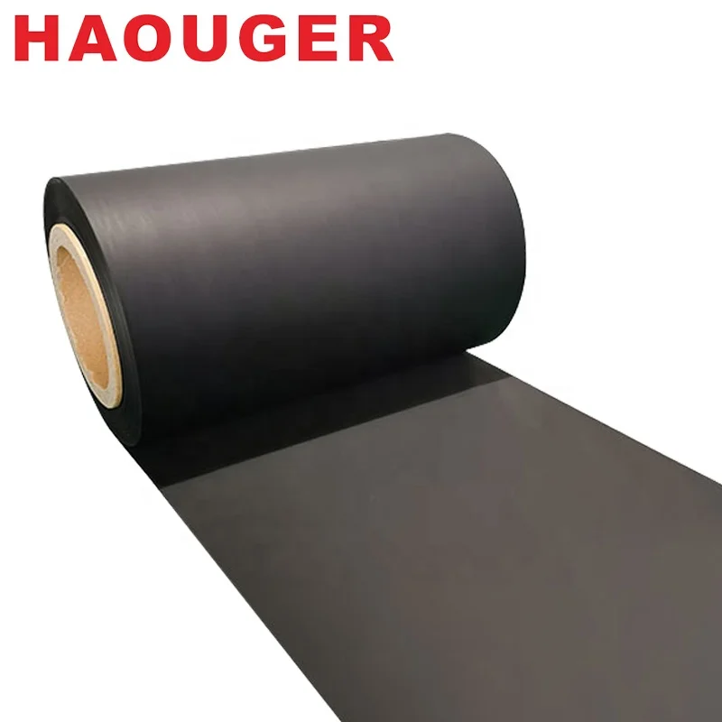 Double Sided Black Graphene  PU Conductive  Carbon Film JH8000-D200-T50 for Tens Electrodes and ECG/EKG