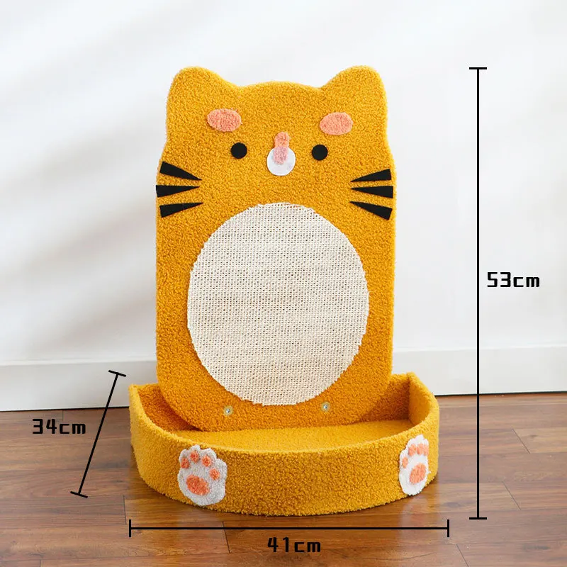 Sisal Rope Scratch Board Cat Scratching Post for Floor Or Wall Mounted Use with Toy BallWall Furniture Cat Scratcher Mat