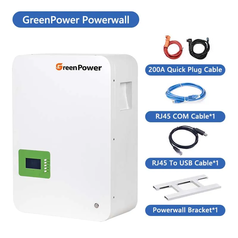 Easy Use 24V 48V 200AH 10KWH Lithium Power Wall Solar Energy Storage Battery Factory Price