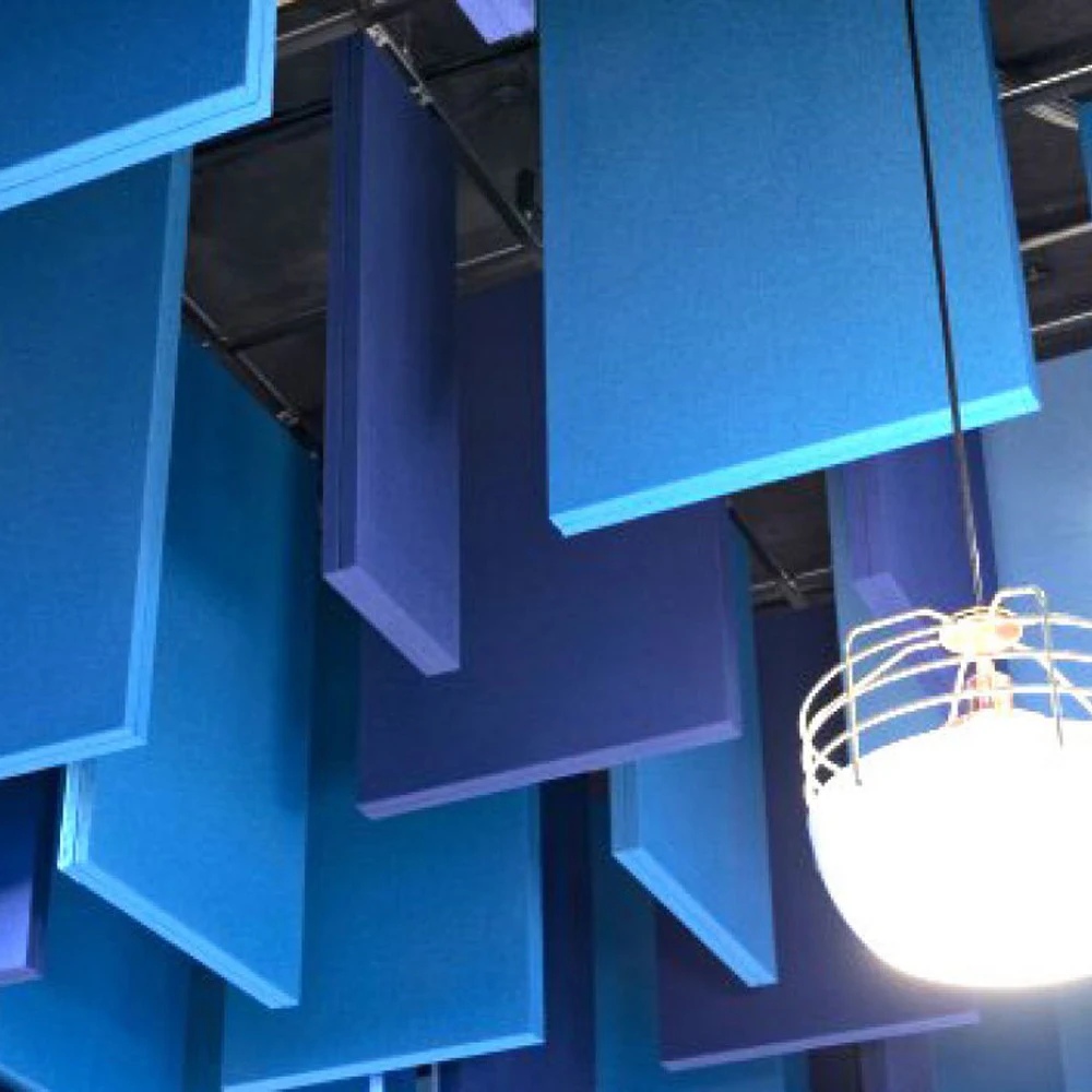 Acoustical ceiling panel design for house decor polyester acoustic panel acoustic foam ceiling soundproof material 100%polyester