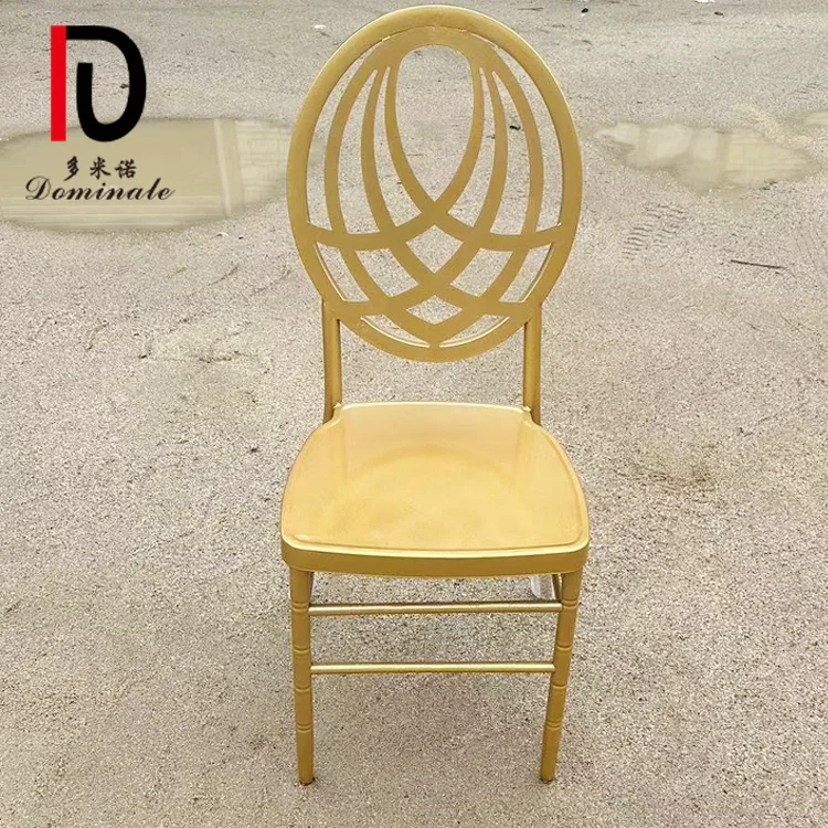 Wholesale Customized Gold Iron Globe Back Flowers Wedding Hotel Rental Chairs