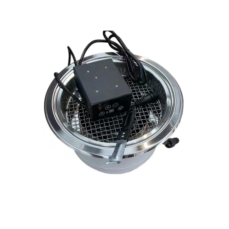 round Electric Grill BBQ Stainless Steel Coated Metal Indoor Baking Cooking Method Electric Stove Price