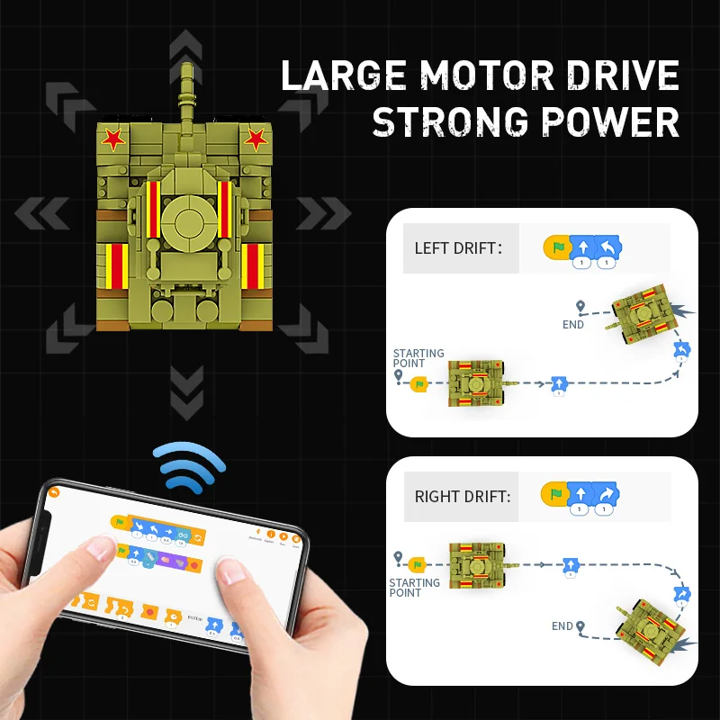 World War Ii Military Series Remote Control Building Blocks Tank Aircraft Puzzle Assembling Programming Building Blocks Toys