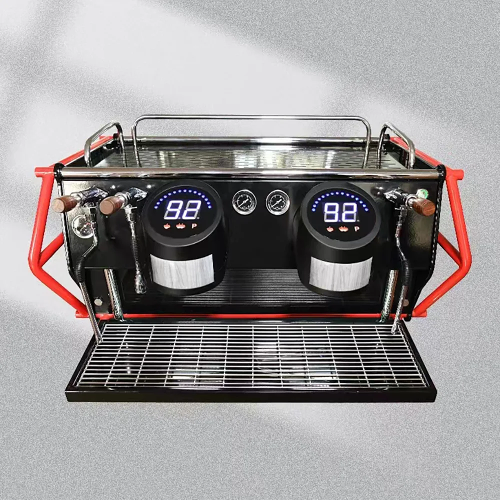 Итальянская автоматическая кофемашина эспрессо с 2 головками коммерческая для ресторана кафе