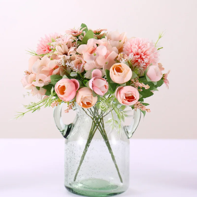 Living Room Plastic Fake Flowers Plants Shooting Props Artificial Flower Decorations Home Decoration And Ornament Bridal Bouquet