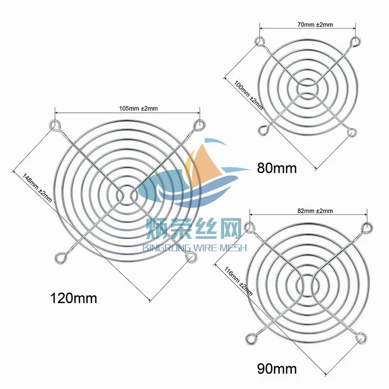 Ambeyond 40cm 50cm 60cm 80cm 120cm metal fan cover net for cooling fan