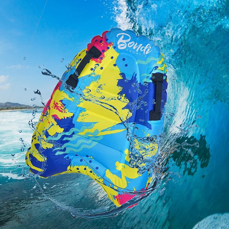  Outdoor Summer A Shape Inflatable Surfboard Buoy Kickboard Children Sea Surfing Board Floating Pool Air Mattresses