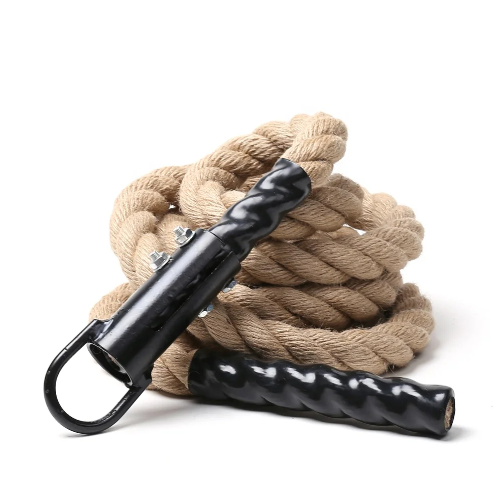 
4.5 m 1.5 inch in diameter Cross fitness power rock climbing rope with anchor for strength training 