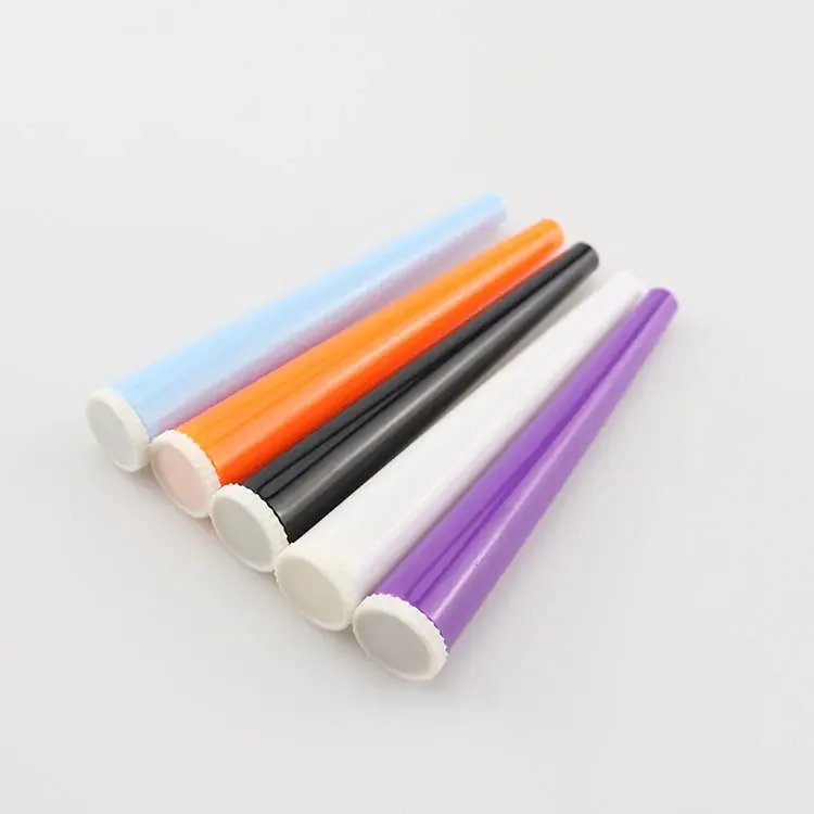 plastic logo tube custom plastic tube cartridge plastic packaging tube custom logo gift product