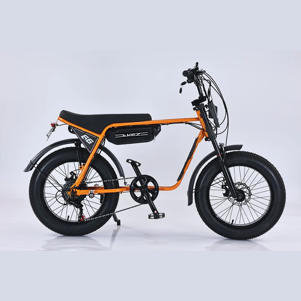 Склад США ZX 20-дюймовые толстые шины e-bike 48V 750W 1500W Электрический городской велосипед супер взрослый ebike 73 с подножками