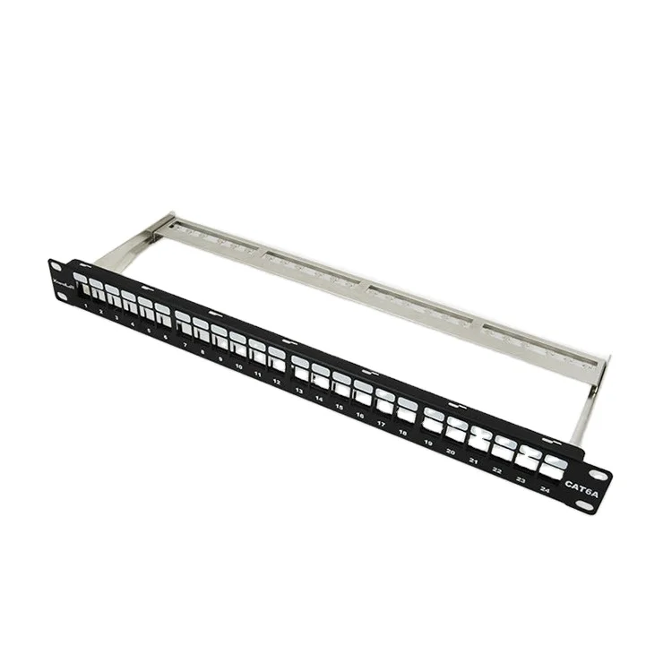  Пустая патч-панель с 24 портами rj45 CAT5E CAT6 CAT6A FTP кабельным