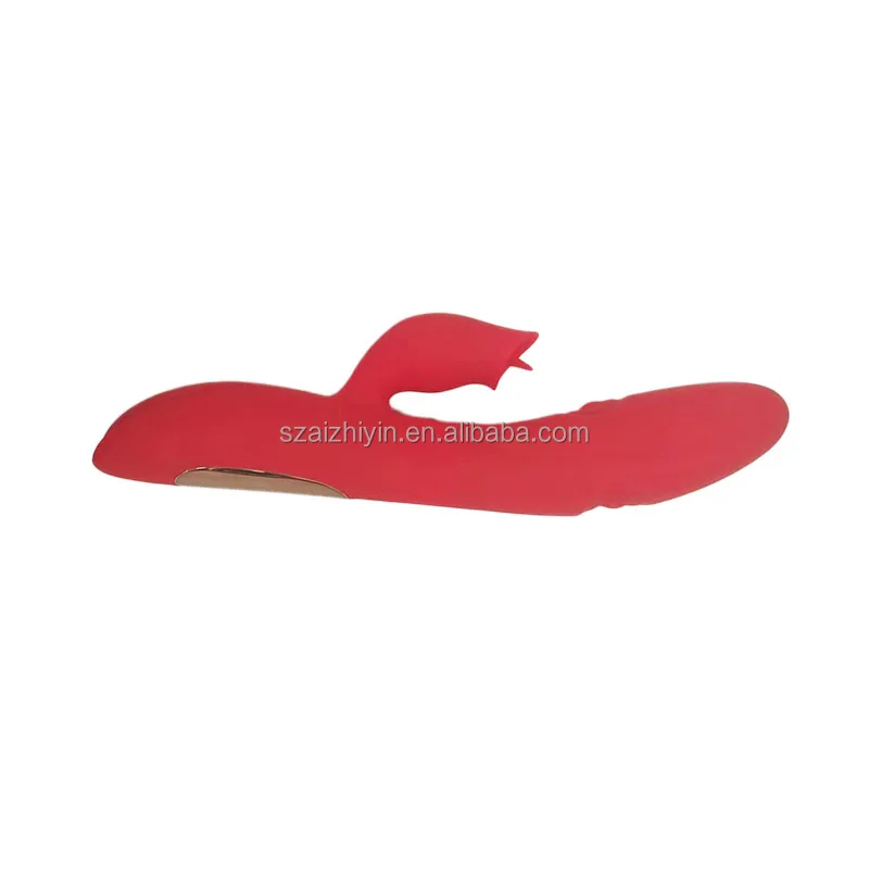 3 in 1 Intelligent Stimulation Female Sucking Rabbit Dildo Vibrator G Spot Tongue Licking and Flapping for Man Women