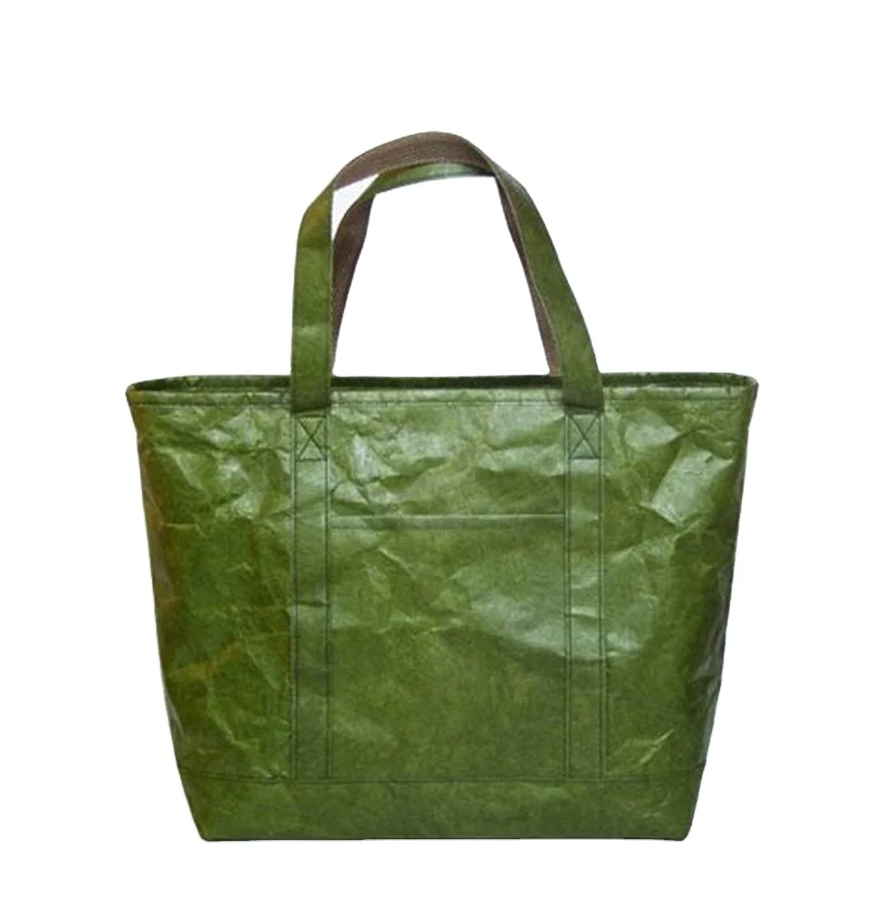 Reusable Waterproof Tyvek Paper tote shopping bag eco-friendly washable dupont shoulder bag