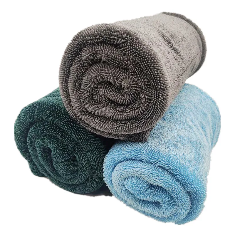 High Quality Microfiber Car Care Twisted Loop Towel Auto Detailing Cleaning Towel Micro Fiber Twist Pile Cloths