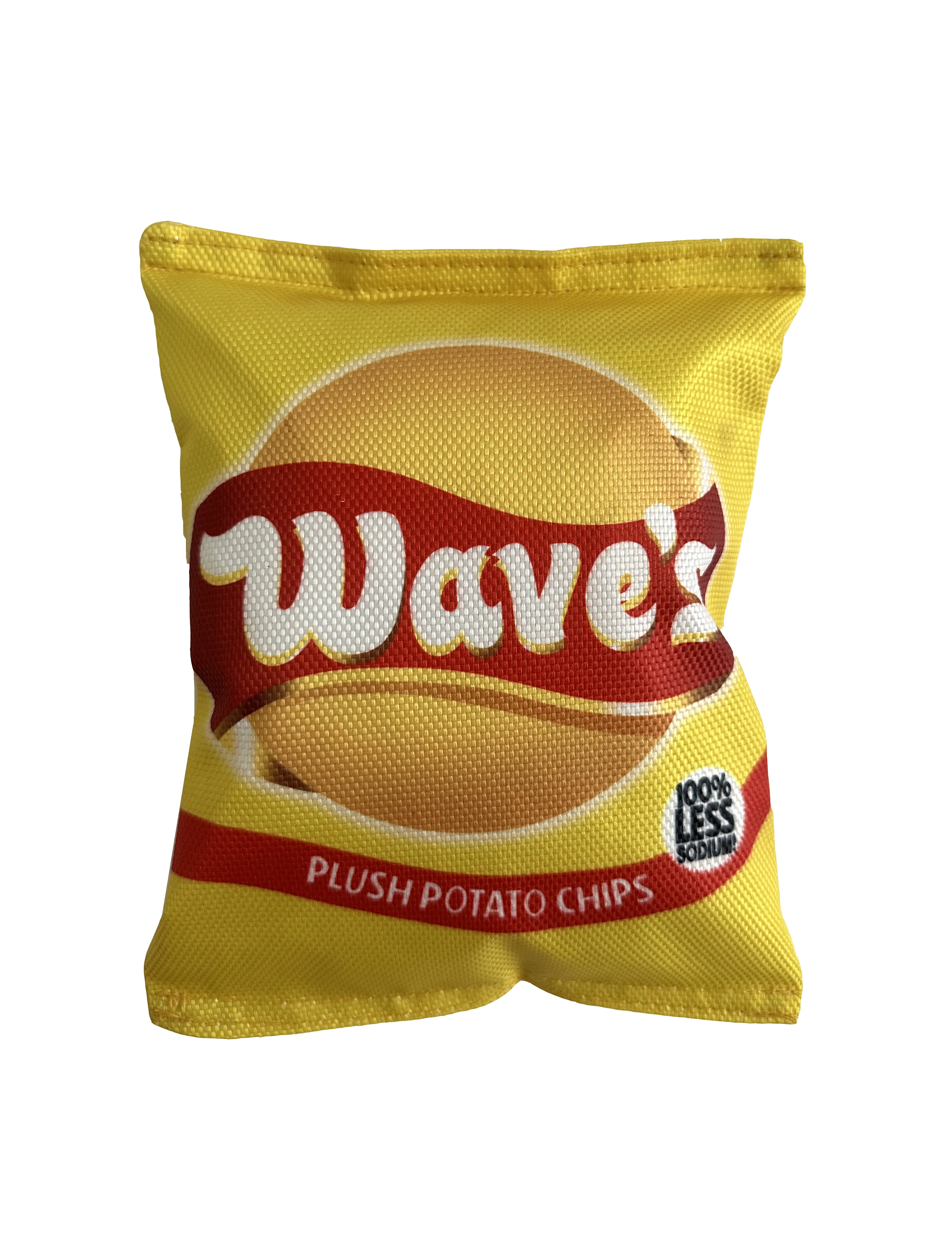 Wholesale Design Squeaker Non Toxic Washable Funny Plush Potato Pawtato Chips Pet Puppy Dog Chew Toy