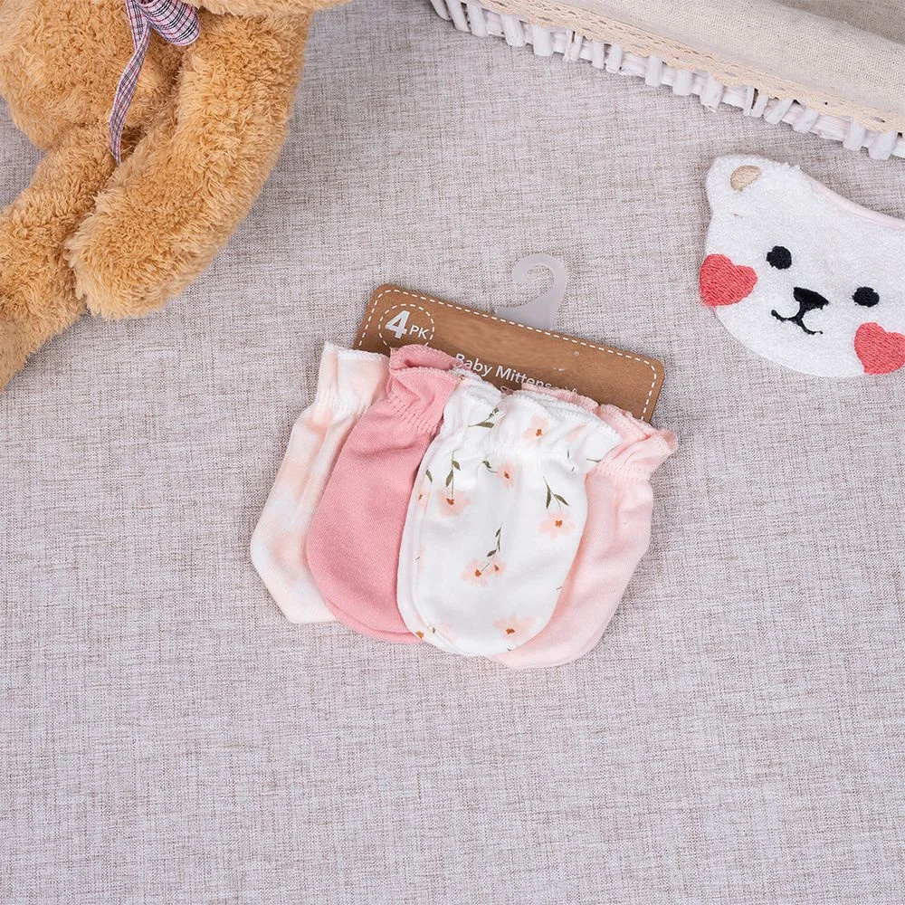 Custom cotton baby mitten scratch hand mitten baby mittens newborn for baby