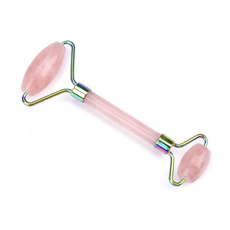 2021 Factory Price Massager Gua Sha Set Skin Facial Care Natual Rose Quartz Jade Roller For Face