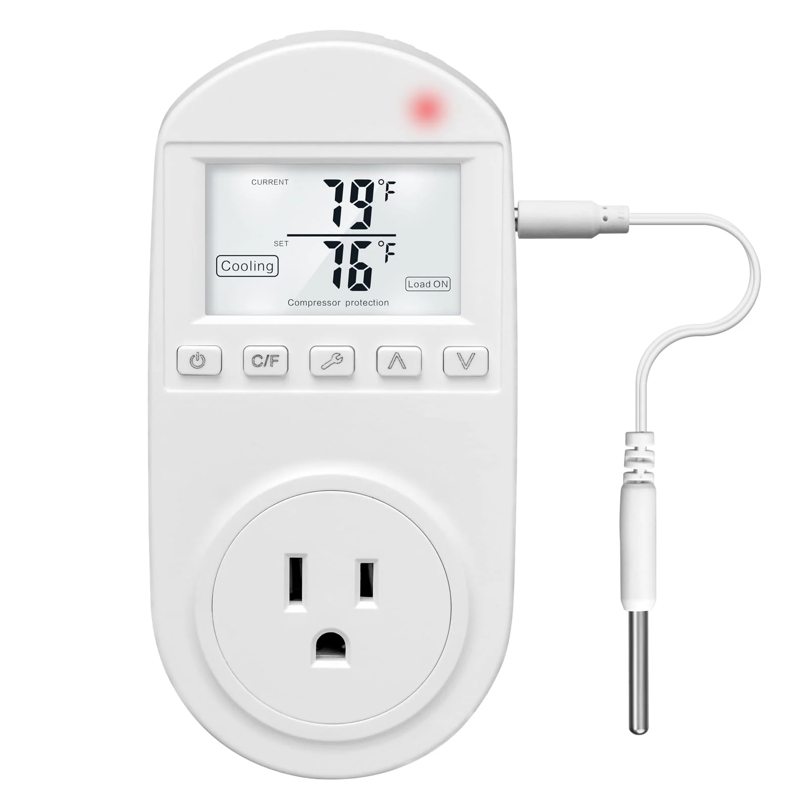 EU UK Us 16A WiFi Digital Thermostat Outlet Plug APP Control Socket Temperature Controller with Touch Button