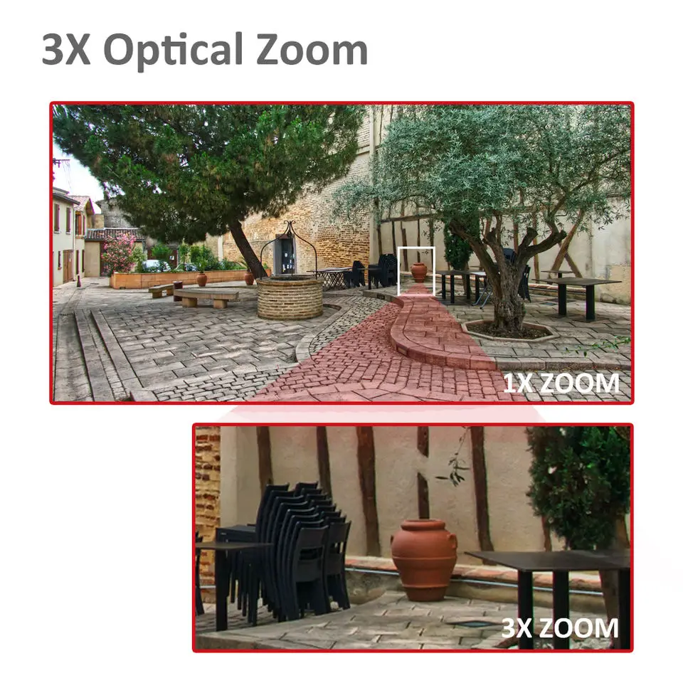 Anpviz 5MP Bullet POE camera Motorized 3X Zoom Security Camera Outdoor IR night vision H.265 Motion Detection CCTV camera