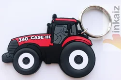 dongguan Promotion gifts custom truck keyring PVC mini forklift keychain 3d custom car keychain