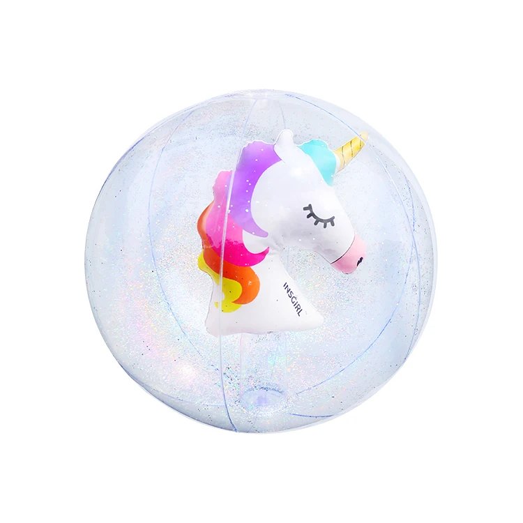 Manufacturer Price Custom Unicorn Colorful Beach Ball With Logo Printing