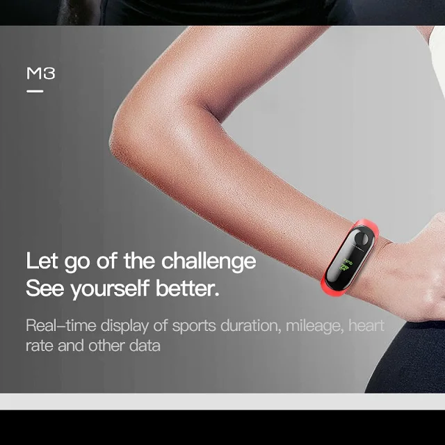 
Waterproof health smart band watch OEM m3 intelligent bracelet fitness watch smart bracelet 
